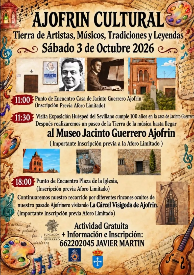 Ajofrín Cultural, 3 de octubre de 2026.